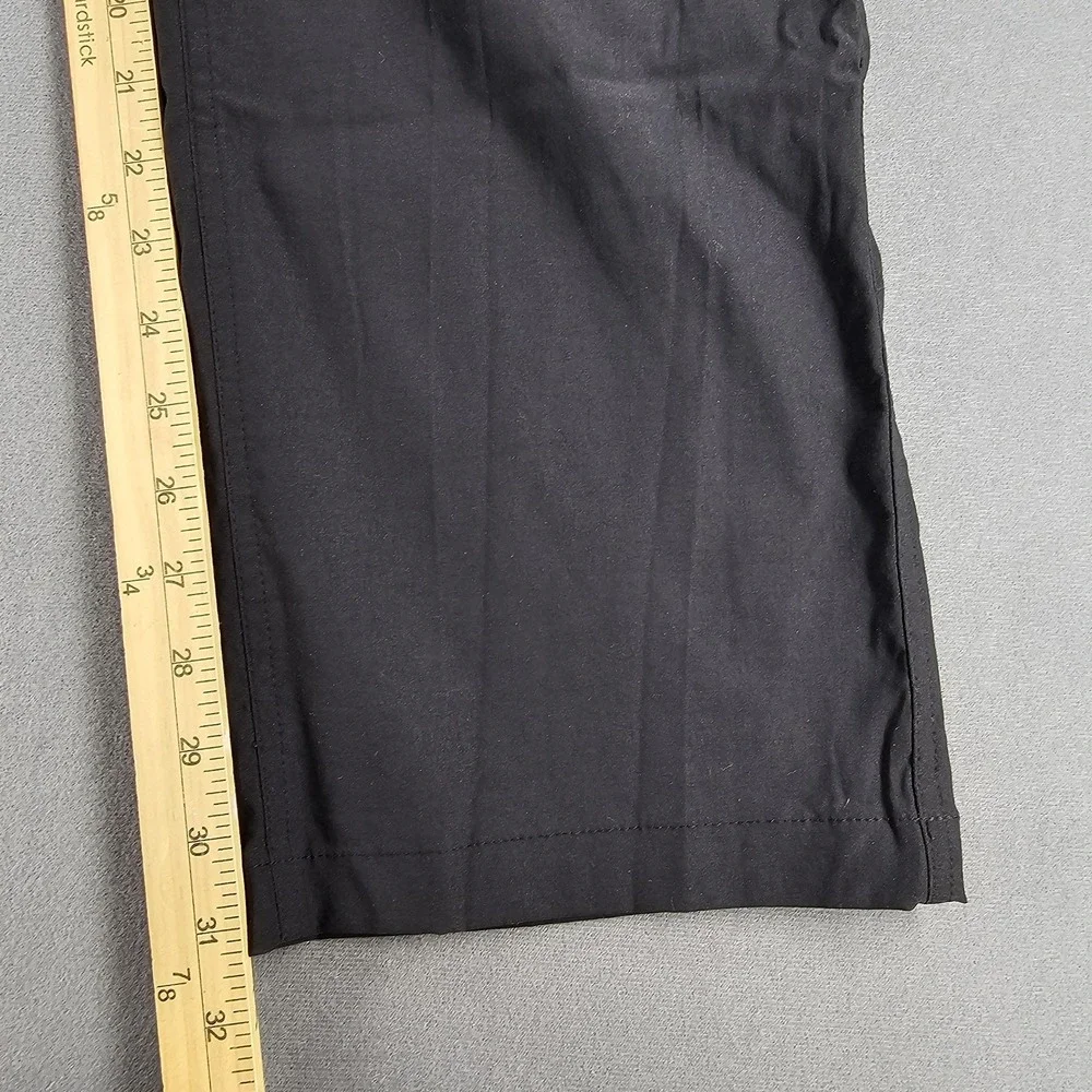 Eddie Bauer Travex Pants Mens 35x32 Black Stretch Chino Performance Travel
